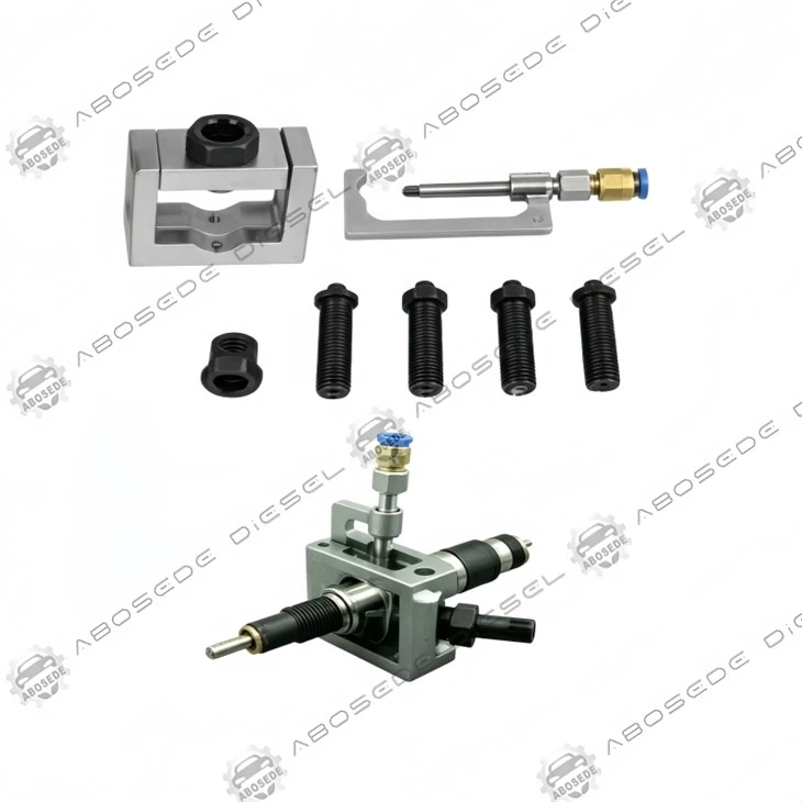Penahan Universal Untuk Injektor Common Rail Bawaan-| Perlengkapan Penjepit Nol-Offset Untuk Tipe Piezo & Solenoid